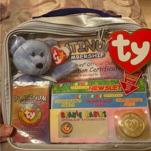 Ty Blue and Silver Stuffed Animal Collection